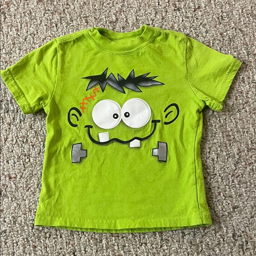 Green Monster Graphic Kids T-Shirt